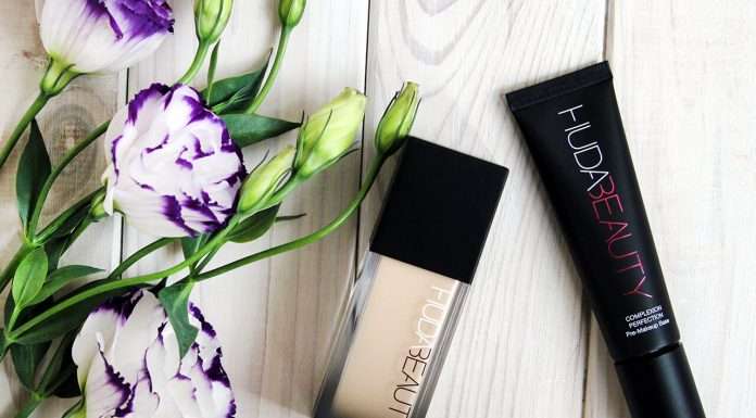 Тональна основа Huda Beauty FauxFilter Foundation і праймер Complexion Perfection — свотчи та відгуки