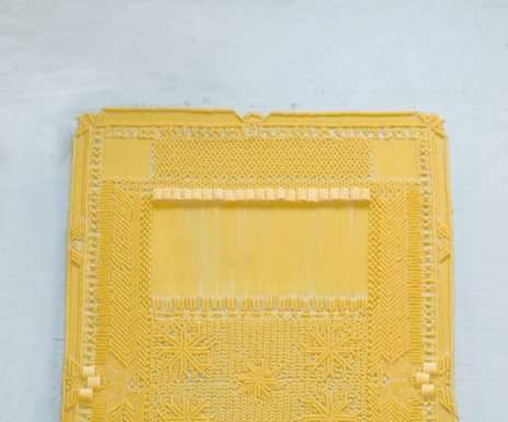 Килим з макаронних виробів.