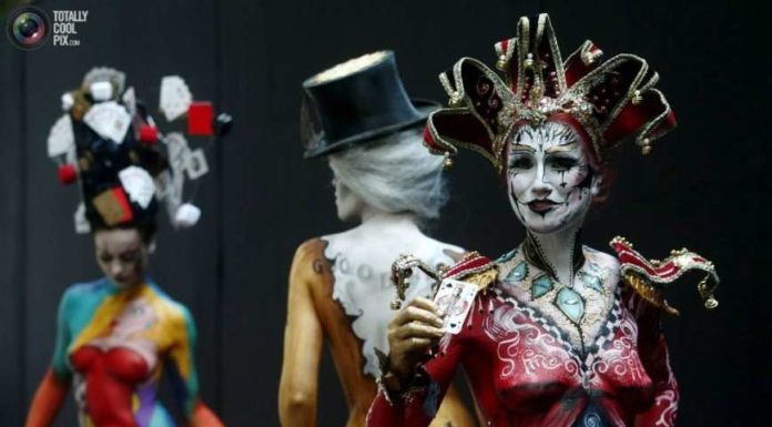 Всесвітній фестиваль боді-арту 2015 в Австрії.