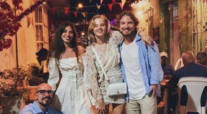 Олександра Бортич з коханим побували у найвищого водоспаду в світі.