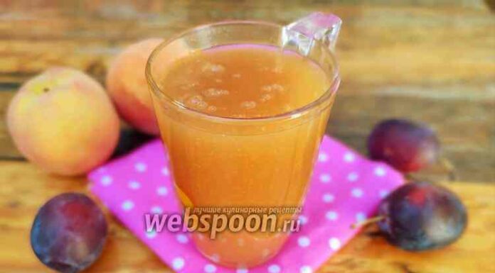 Кисіль з персиків і слив