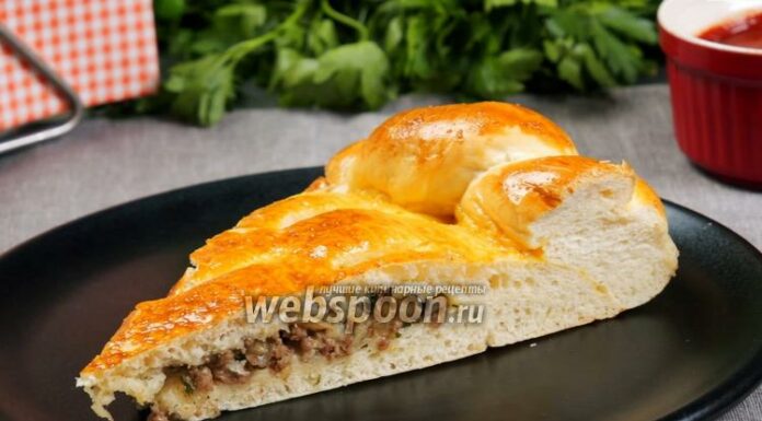 Дріжджовий пиріг з фаршем і грибами. Відео