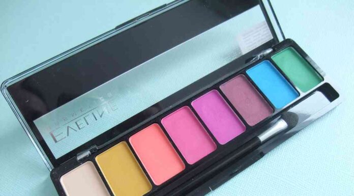 Палетка тіней для повік eveline neon lights